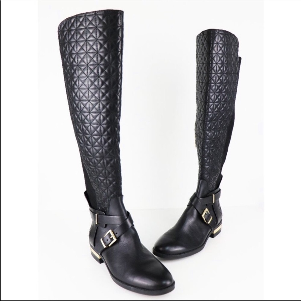 Vince Cumato Pearly tall leather riding boot.